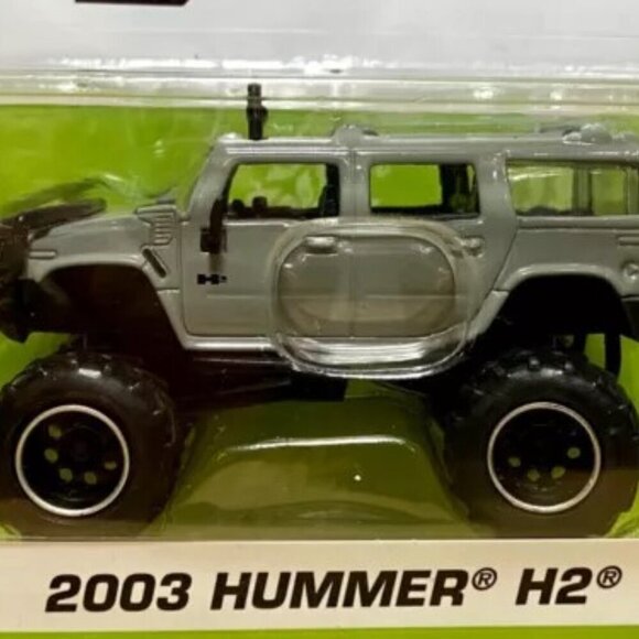 Jada Just Trucks 2003 Hummer H2 Wave 37 Gray Metal SUV Truck Model HTF NIP 2022 - Picture 5 of 5